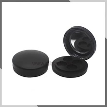 Fashion classic circular magnet Compact Powder Blush plastic Case Shantou Cosmetic Makeup Packaging Container, 