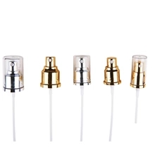 shiny golden/ silver lotion pump with bottle for lotion dispenser, 